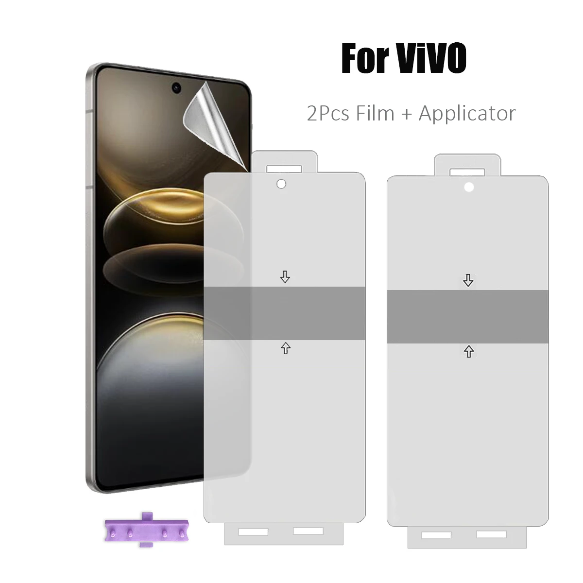 Vivo X200 X200s X100 Pro Ultra X100S 전면 호일 화면 보호기 + 도구 용 2PCS 풀 커버 HD 하이드로 겔..