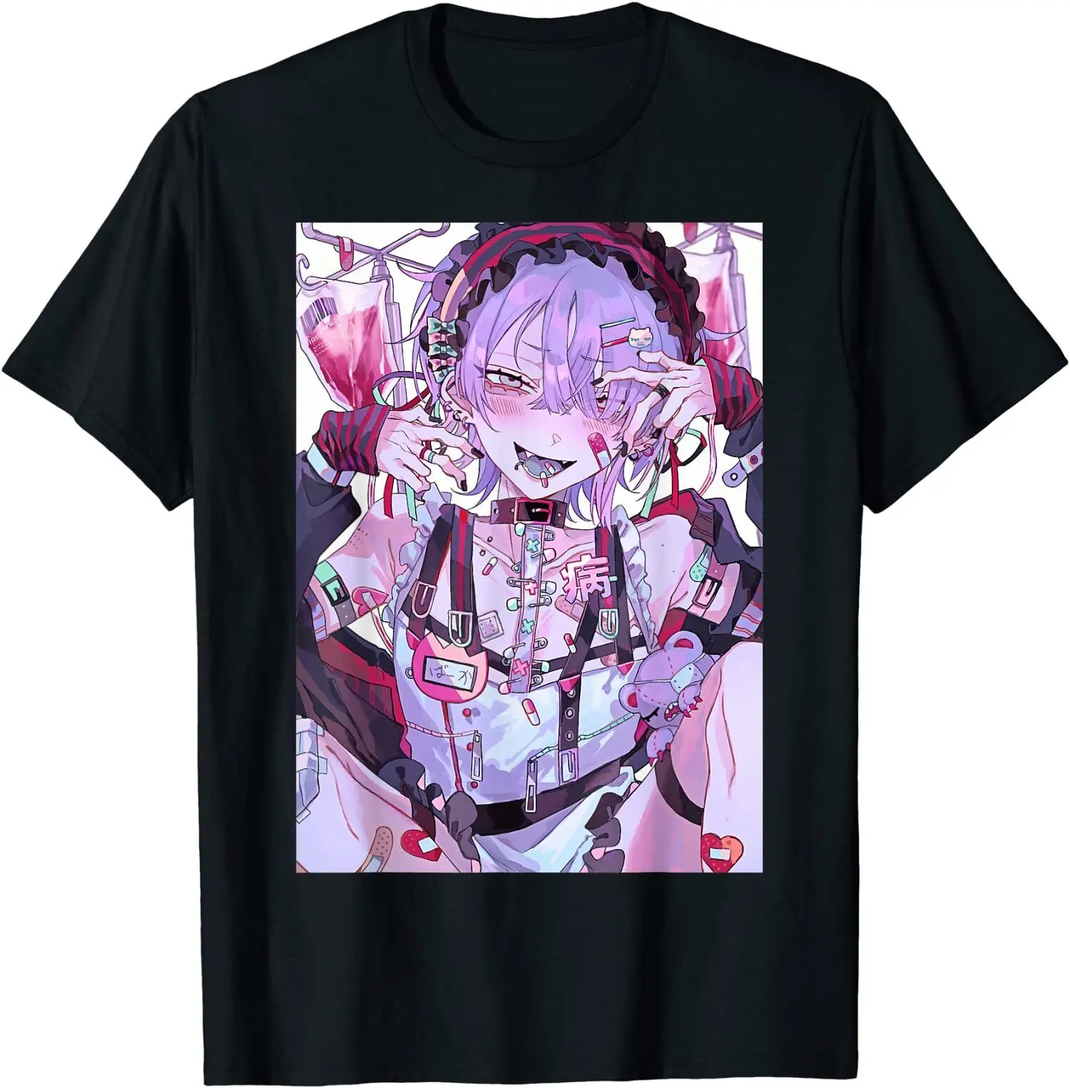 

Anime Girl Cute Japanese Premium Great O-Neck Cotton T Shirt Men Women Casual Short Sleeve Loose Tshirt Dropshipping