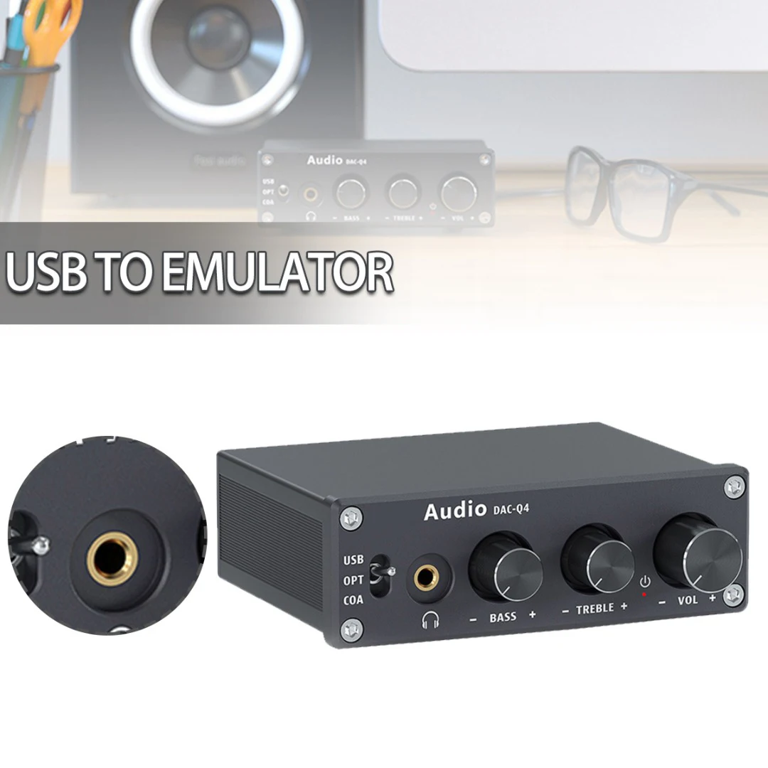 Mayitr Mini Audio Amplifier Q4 Usb Gaming Dac Audio Converter Adapter