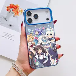 Anime - Inspired Cute Phone Case with Matte Laser Aurora Finish - Shockproof and Stylish Design - iPhone 16 (LAN9)