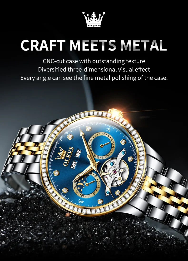 OLEVS 7016 Automatic Mechanical Men's Watch description image 7