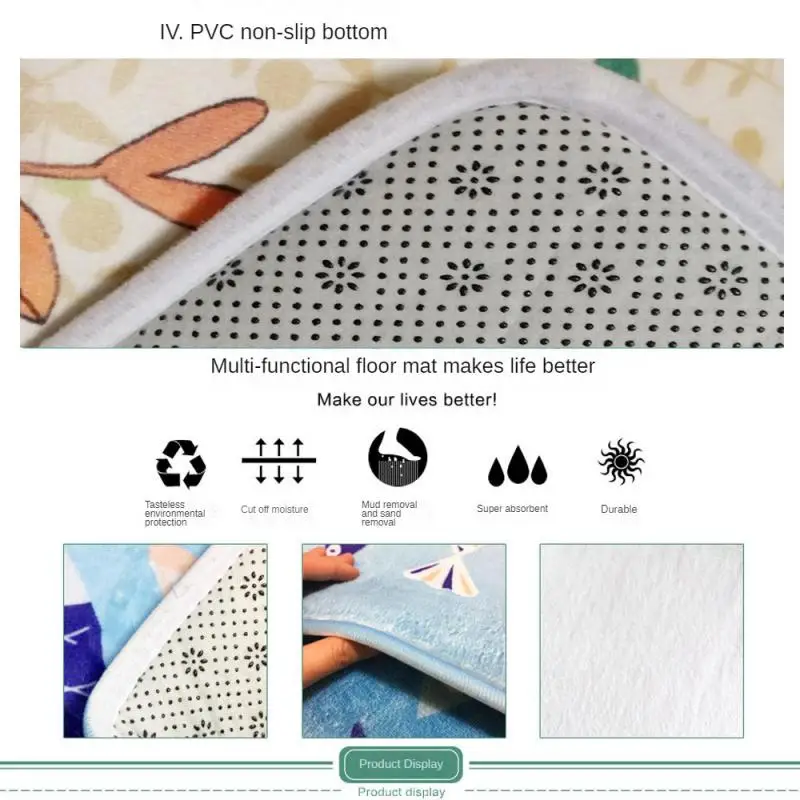 Without Marks Carpet Safe And Odorless Easter Door Mat Quick Drying Healthy And Environmentally Friendly Bathroom Anti-skid Mat