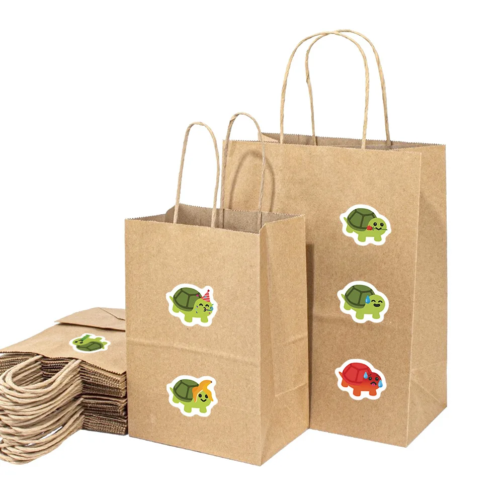 500pcs/roll 작은 거북이 어린이 롤 스티커 귀여운 핸드북 스티커 DIY 장식 냉장고 노트북 방수 스티커