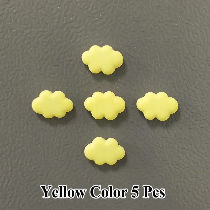 5pcs Colorful Resin Cloud Refrigerator Magnets Decorative Home and DIY Photo Stickers