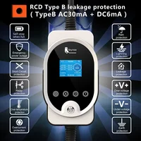 feyree 22KW EV Portable Charger 32A 3Phase Type2 Cable EVSE Wallbox Wi-Fi APP Smart Mobile Charging Station for Electric Vehicle 3