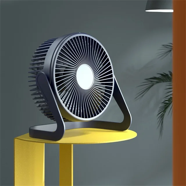 USB Strong Wind Silent MINI Fan Desk 360 Degree Rotatable Summer Cooling Portable Fan for Laptop Notebook Ofiice 2