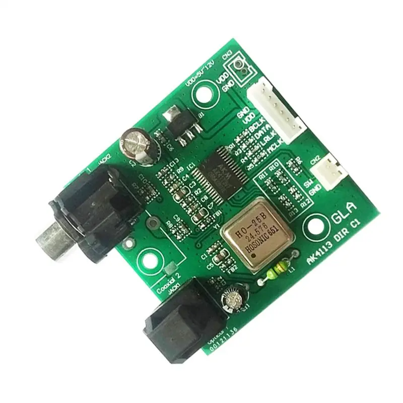 XB-AK4113 DAC 오디오 수신기 보드용 SPDIF 동축 광섬유 I2S 출력 샘플링 속도 32-192KH
