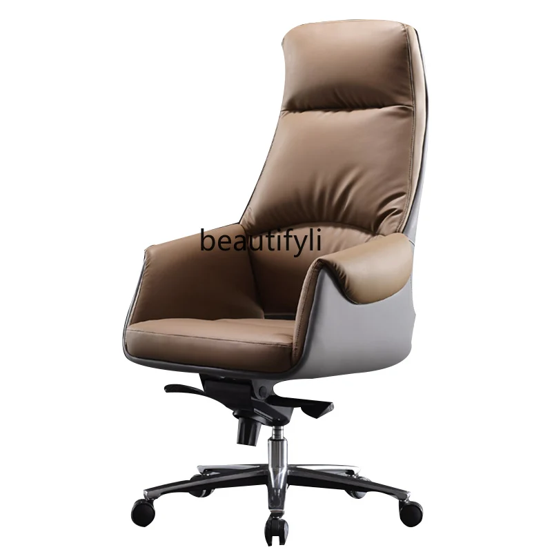 Boss Office Chair Study High-End Computer Chair Reclining Light Luxury Office Chair