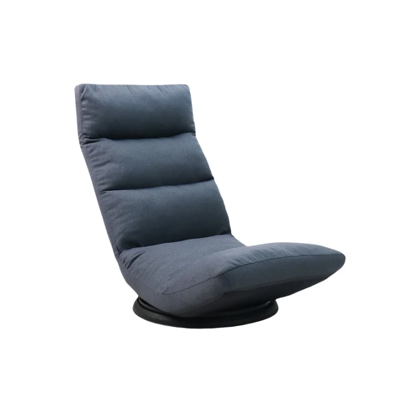 360 Degree Swivel Floor Chair with Back Support Living Room Chair Furniture Video Gaming for Reading, Lounging Blue Color
