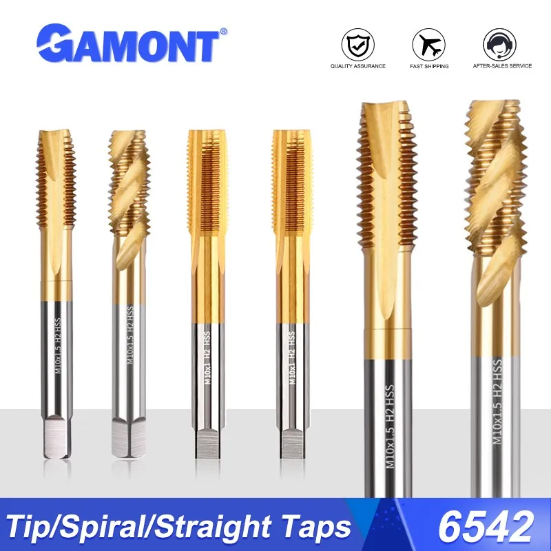 

Наконечник из быстрорежущей стали GAMONT с титановым покрытием 6542/Спиральный/прямой паз, специальные инструменты для сверлильного станка из нержавеющей стали