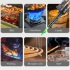 Torch Lighter, Green Flame Jet Lighters, Adjustable Flame Windproof Visible Fuel Tank Kitchen, Outdoor, BBQ (Without Butane Gas) 5