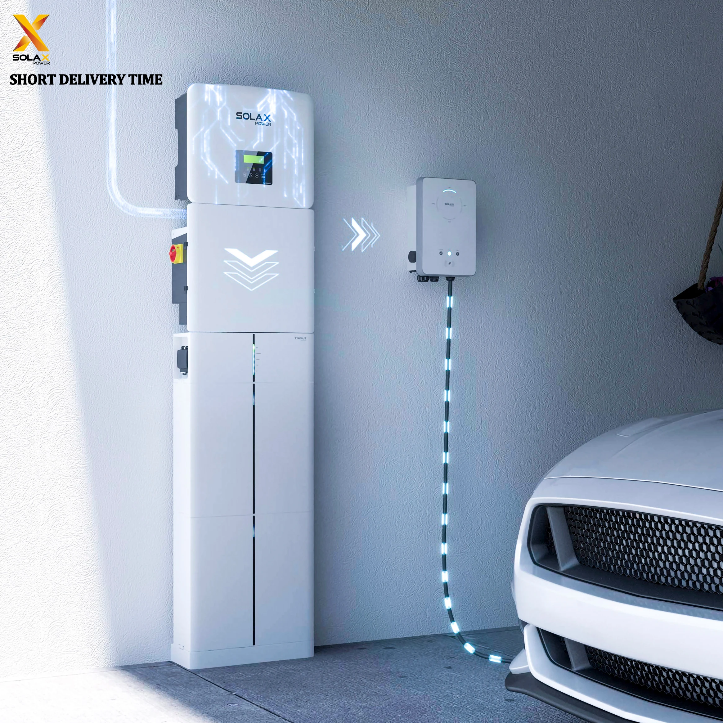 Home Wifi Abilitato A Parete Veloce Monofase Trifase Solax Dc Ev Caricabatterie Tipo 2 11Kw Ev Caricatore 7Kw Ev Caricabatterie 22Kw