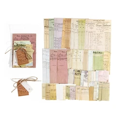 Vintage Scrapbook Paper Combo Kit - 100pcs Retro Collage & Photo Album Craft Set (D)