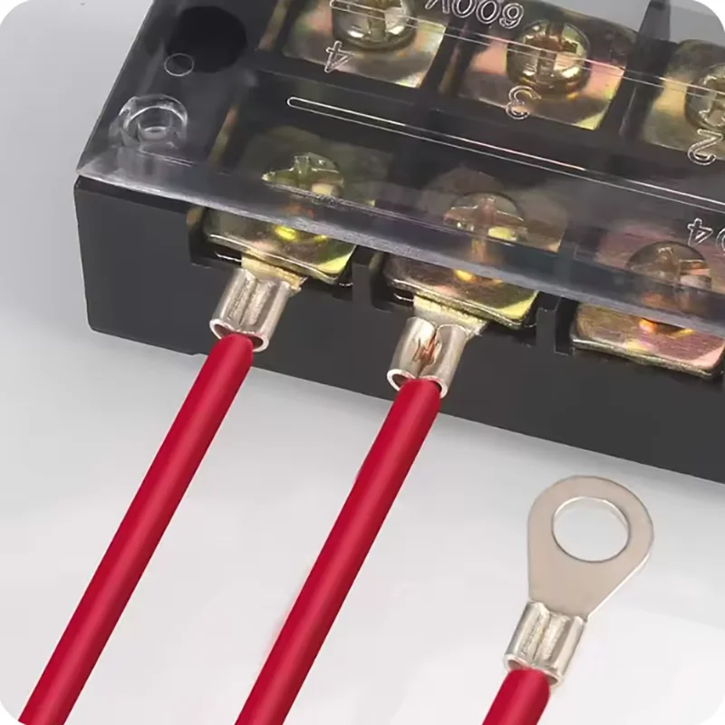 Terminal Connector Copper Ring Fork Terminals Kit Non-Insulated Electrical O/Y Type Brass Terminal Assortment Set Cable Wire Crimp Spade
