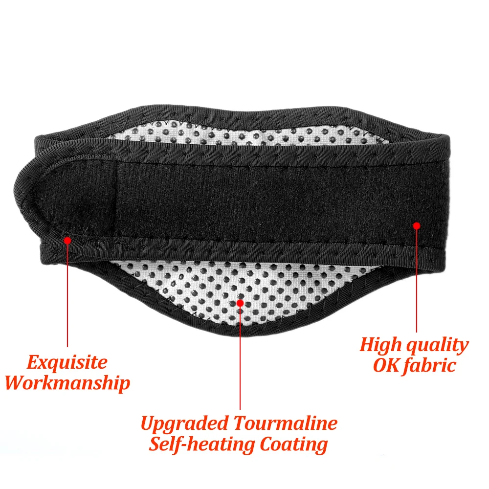 Tourmaline Neck Brace Self-heating Neck Wrap Band Health Care Cervical Spondylosis Pain Relief Magnetic Therapy Neck Pad 3