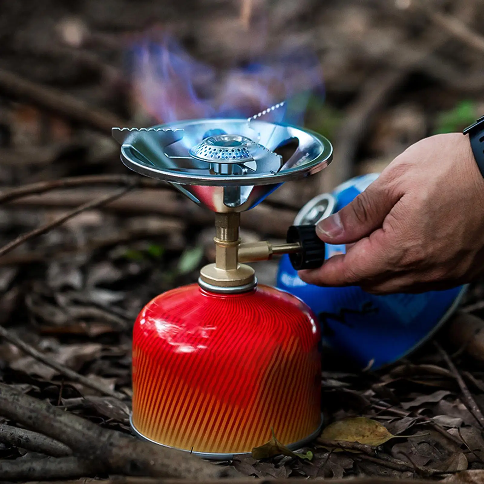 Portable Camping Stove Burner Strong Firepower 1350W Mini Camp Stove Hiking