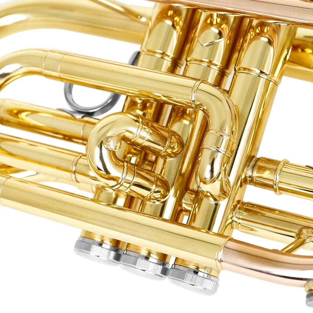 SLADE LDS830 Bb Cornet Gold Plated Cornet Horn Professional Brass Instrument With Case Mouthpiece Gloves Parts & Accessories