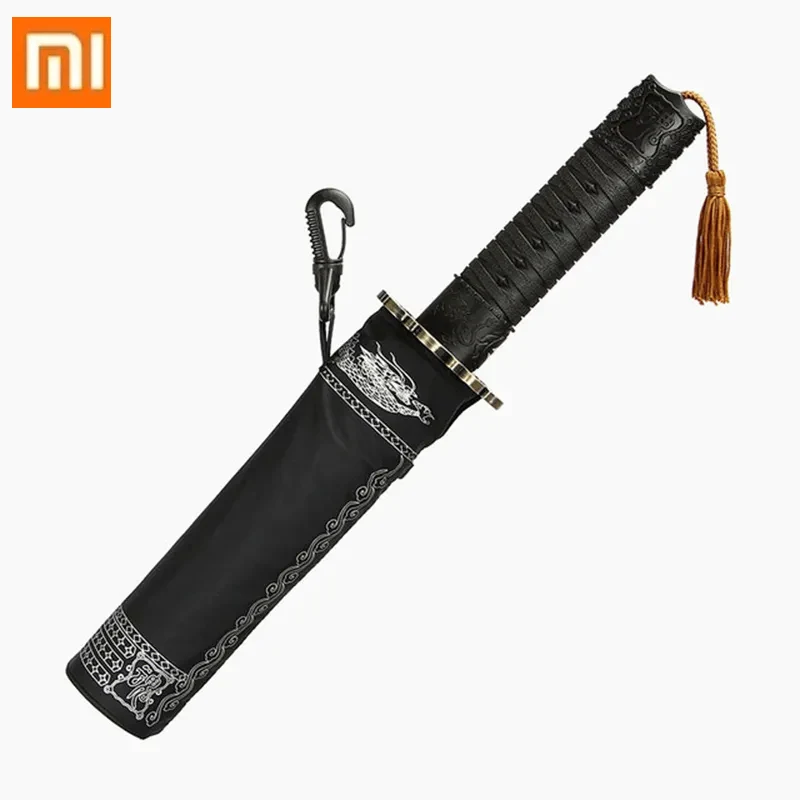 

Автоматический зонт Xiaomi, японский Зонт с ножом самурайского меча, прочный роскошный деловой мужской большой плоский легкий
