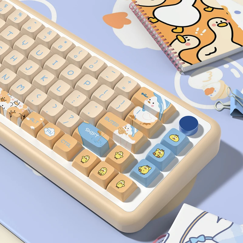 

MiFuny Милая утка механическая клавиатура XDA/оригинальная высота PBT игровая клавиатура набор клавиш аксессуары для клавиатуры подарки