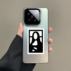 Artistic Silver IMD Phone Case with David & Mona Lisa Design for Redmi Note 12Pro 5G (B1 - Black Gray)