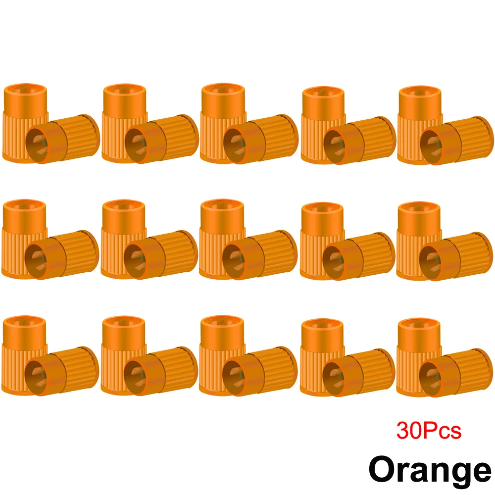 Universal Tire Valve Caps with Core Remover Tool - Durable Plastic Dust Protection
