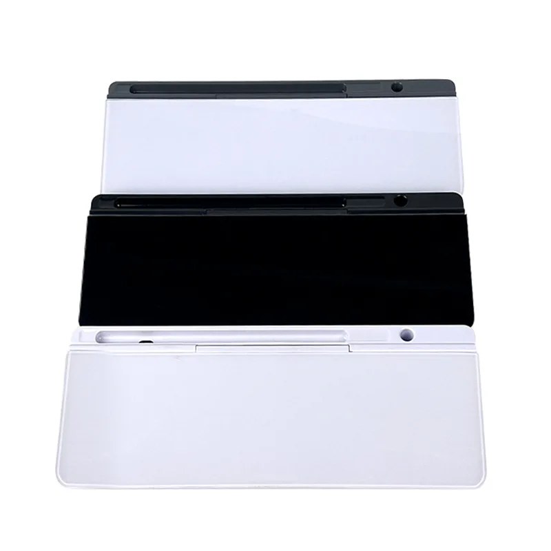 Desktop Whiteboard Storage Writing Board Tempered Glass Portable Desk Work Reminder Board Storage Message Board 2