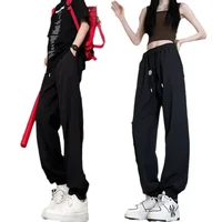Summer Loose-fit Casual Ice Silk Pants Men Women's Same Style Quick Dry Thin Breathable Cooling Sweatpants Outdoor Activities 5