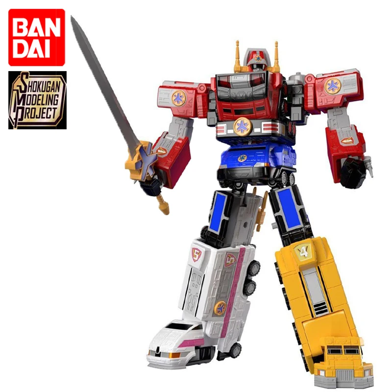 

Оригинал BANDAI SMP спасательные Ranger GoGoFive Victory Robo Сборная модель Ver. Коллекционные Аниме фигурки роботов