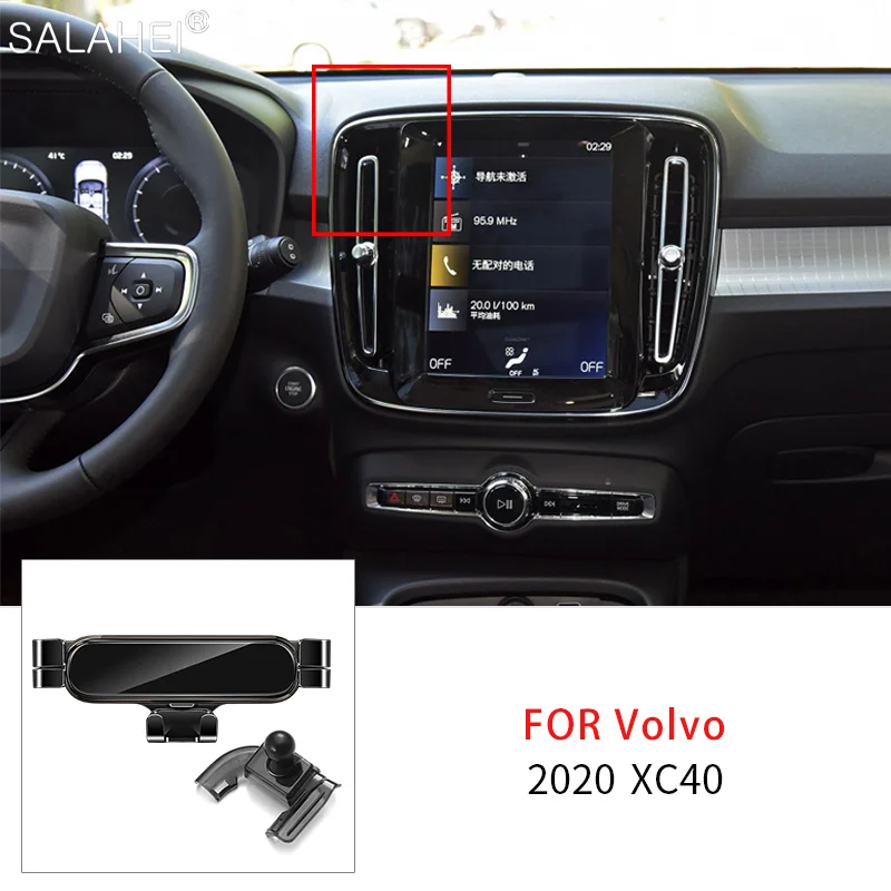 

Car Gravity Mobile Phone Holder For Volvo VC40 2020 Air Vent Clip Cell Phone Stand Support Protection Auto Interior Accessories