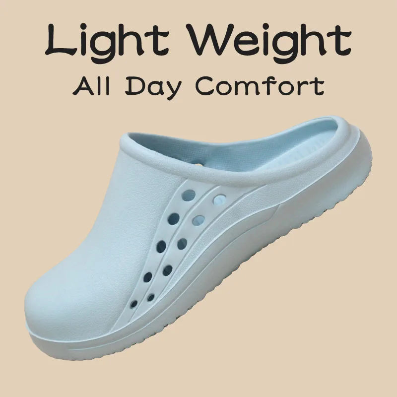 Clogs Medical Shoes EVA Slip Resistant Laboratory Doctor Women Men Surgical Shoes Breathable Garden Work Slippers