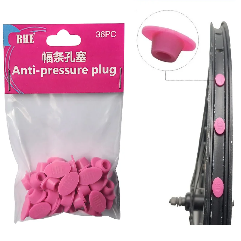 MTB Road Bike Mountain Bike Rim plug with holes Rim Bike wheel plug Bicycle tire pad Steel ring spoke hole 36pcs/bag