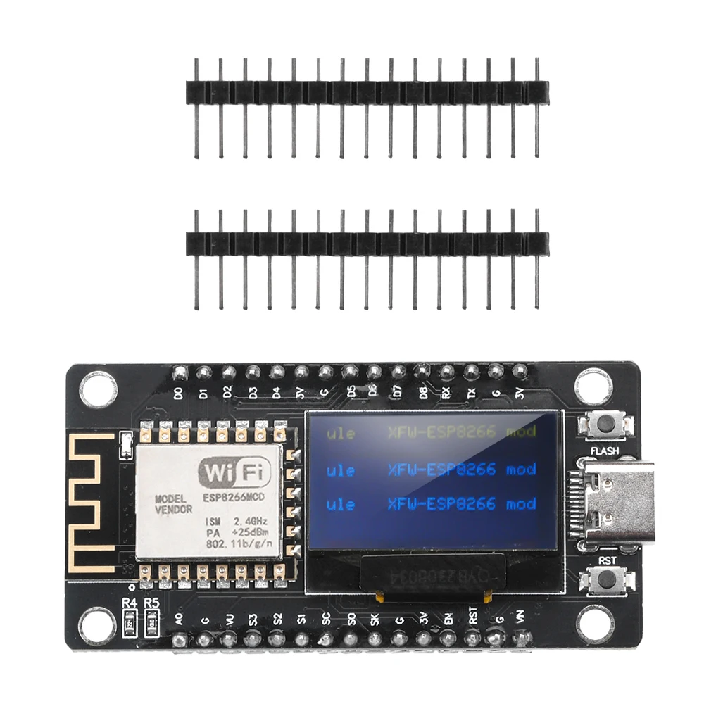 Nodemcu esp 12f esp8266 development board with 0 96 inch oled display