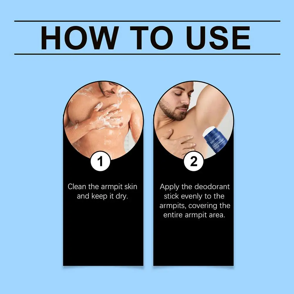 Underarm Deodorant Stick Reduces Underarm Odor Long-Lasting Two Scents Of Ocean Sandalwood Best Gifts For Female Fragrance Stick