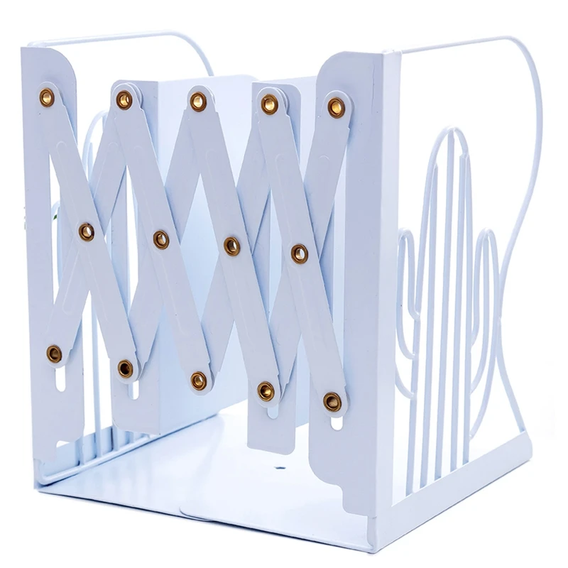 

Регулируемый металлический Настольный органайзер для книг С КАКТУСОМ, держатель для хранения, книжная полка, домашние школьные канцелярские принадлежности