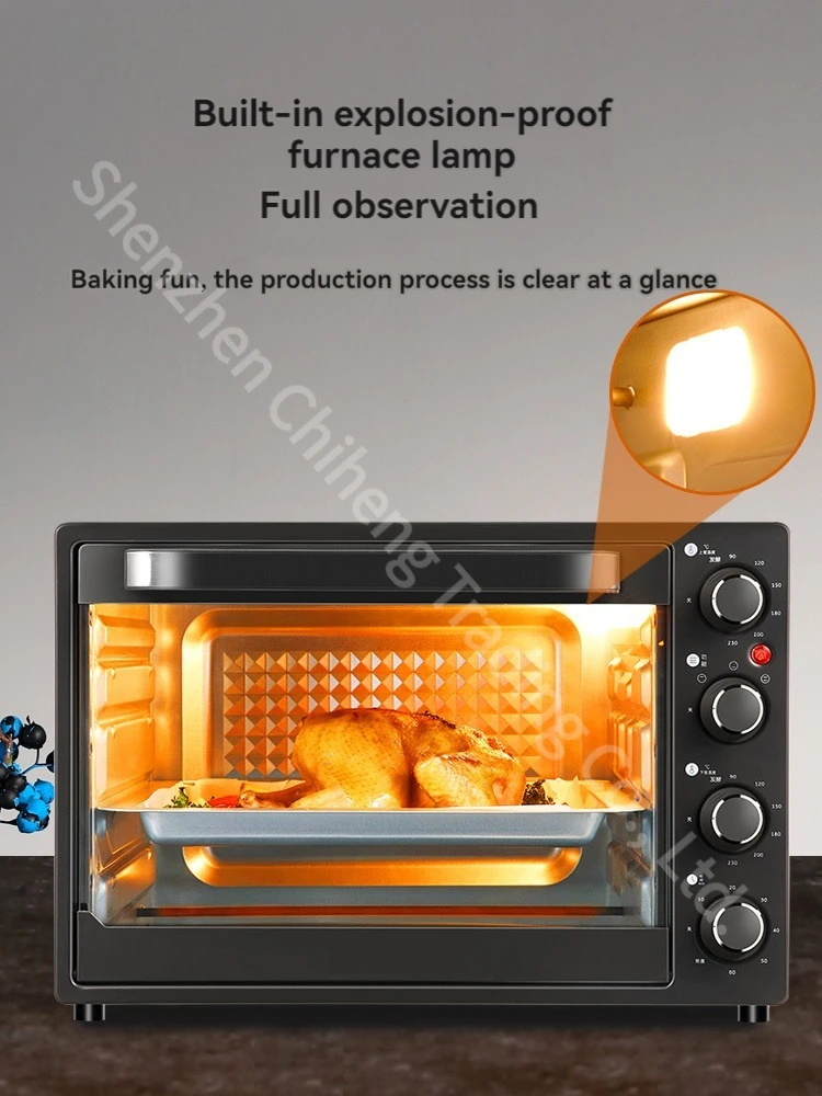 40L Electric Oven Multifunctional Large Capacity Electric Oven Household Four Layer Breakfast Machine