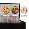 1 Set (Bag & Bottom), XXXL Large Capacity Reusable Warming Bag with Removable Hard Bottom, 3 Layers Insulated Pizza Delivery Bag 4