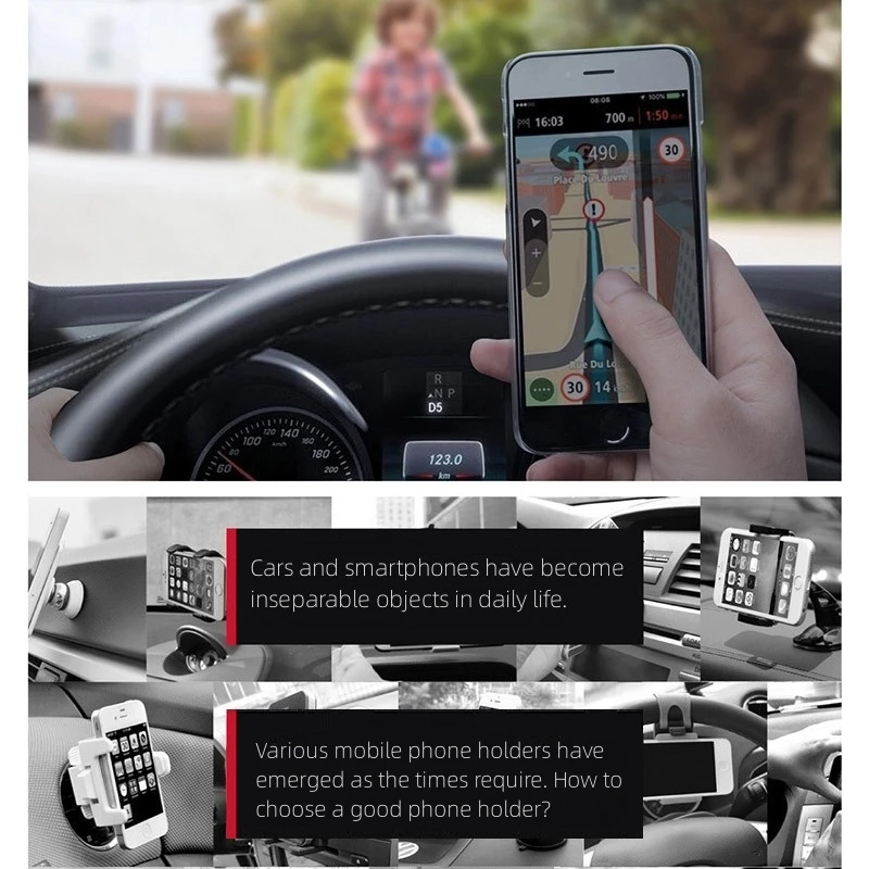 Universal Car Phone Holder for GPS Navigation