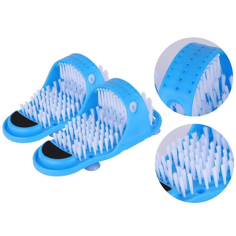 Baby Brush Body Brush 1pcs Foot Clean Brush Bathroom Massage Plastic Slippers Anti-scratch Baby Bath Shoes Sucker