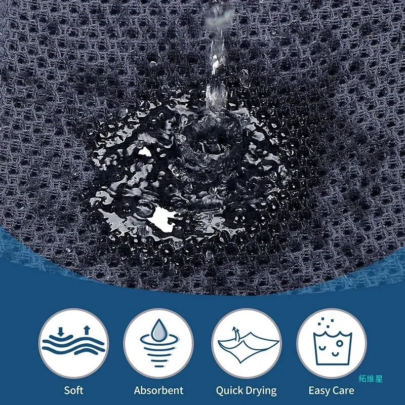 1Pc Cotton Kitchen Towel Ultra Soft Magic Cleaning Cloth Absorbent Cleaning Rags Thickened Wipe Cloths Dishcloth Clean Tools