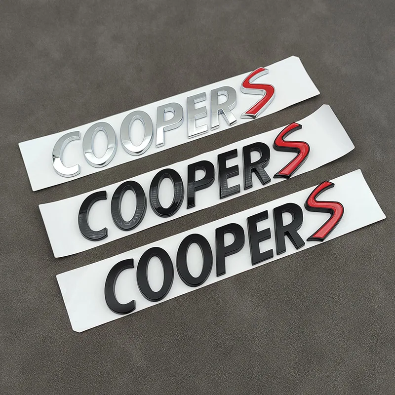 

3d логотип ABS Cooper S эмблема буквы табличка значок для багажника автомобиля Наклейка для Mini Cooper S R53 R52 R56 F57 F55 F56 Jcw аксессуары