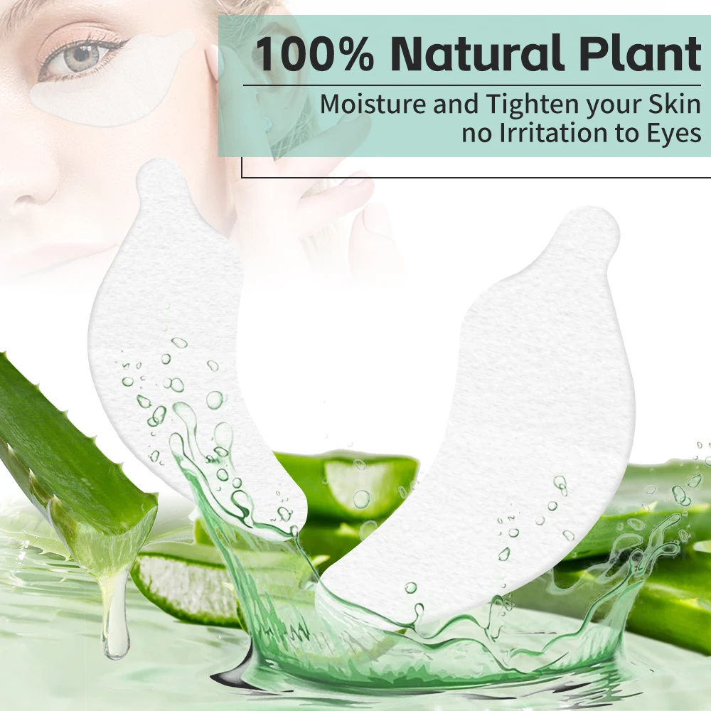 Eyelash Patches 100Pairs Hydrogel Eyelash Patches Under Eye Pads Gel Patch Lashes Patches for Extension Makeup Eye Pads Eyelash Extension Patch