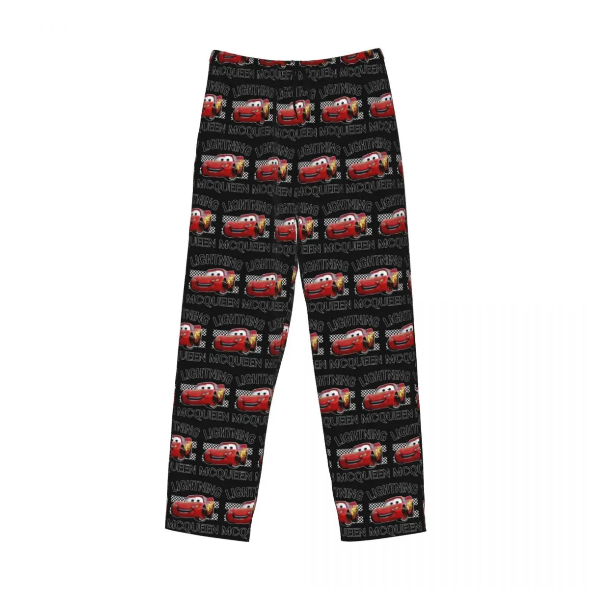 Custom Printed Men Cartoon Cars Lightning Mcqueen Pajama Pants