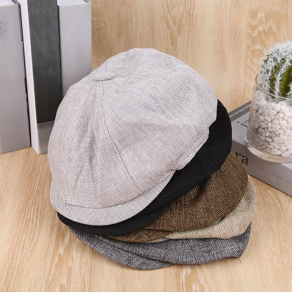 Men Hat Retro Beret Hats Casual Street Caps Unisex Wild Octagonal Cap for Men Winter Spring Hiphop Cool Hats beret hat woolen beret