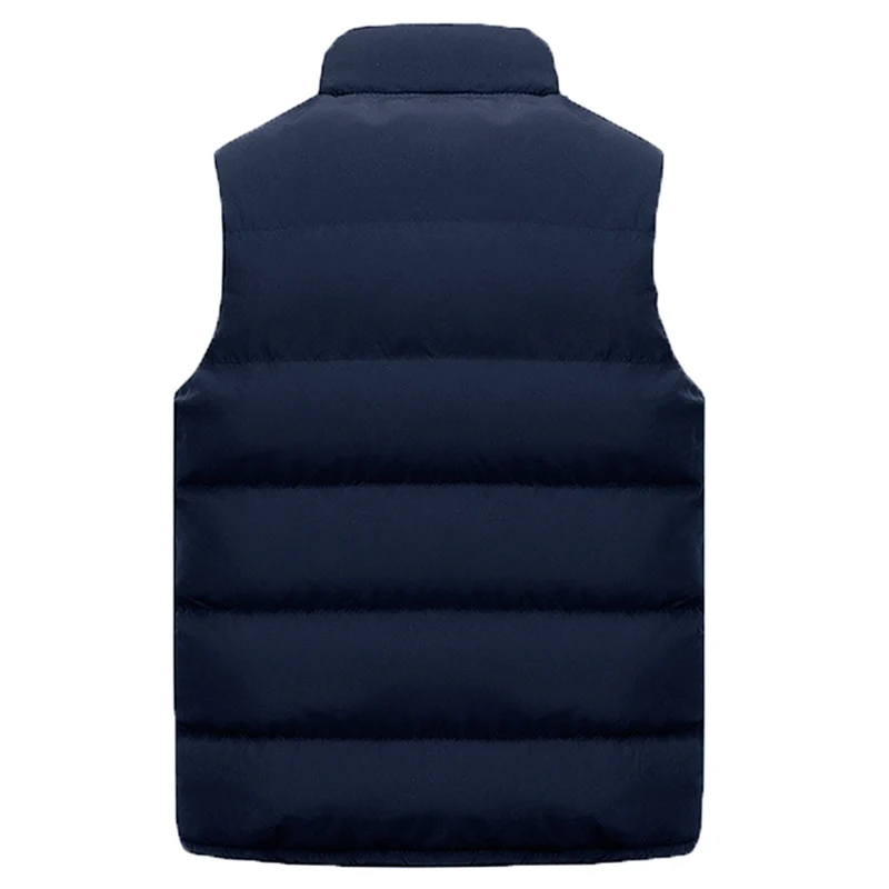 Men's Parkas Coat Autumn Winter Casual Solid Sleeveless Vests Jacket Coats Men Comfort Warm Lightweight Padded Jackets Vest 6XL