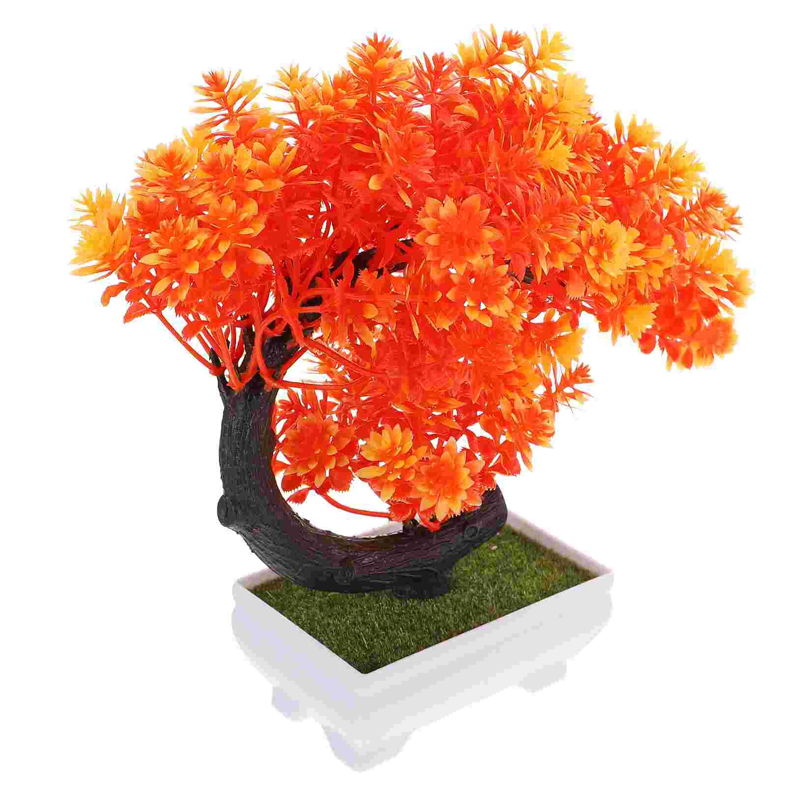 

Indoor Plants Artificial Potted Adornments Decorate Desktop Decors Greenery Office