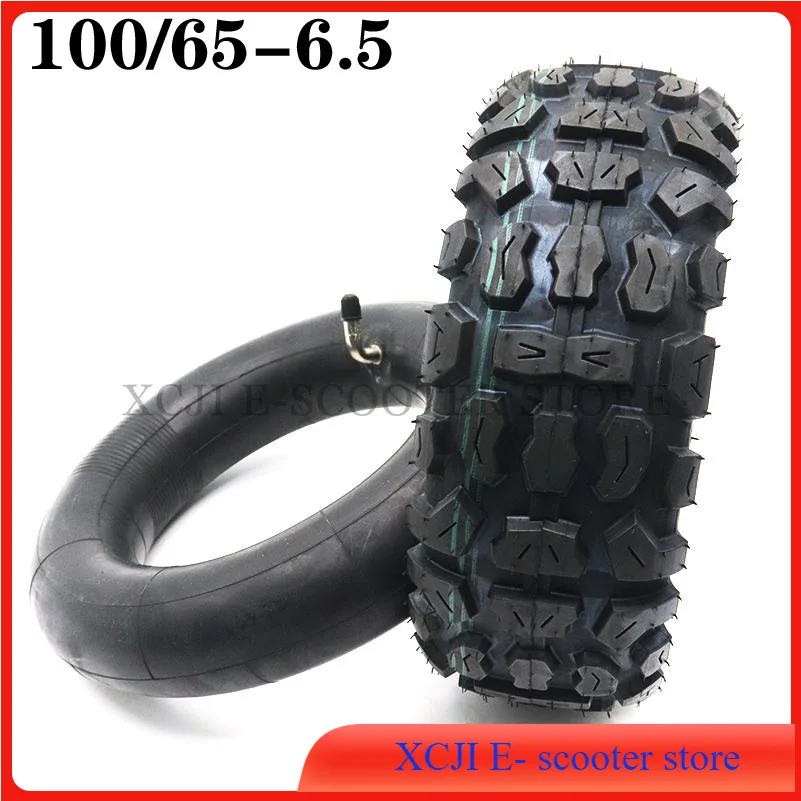 

100/65-6.5 Tires 11 Inch Wear-resisting Off-Road Tyre Inner Tube Pneumatic Camera with Bent Valve for Electric Scooter Dualtron