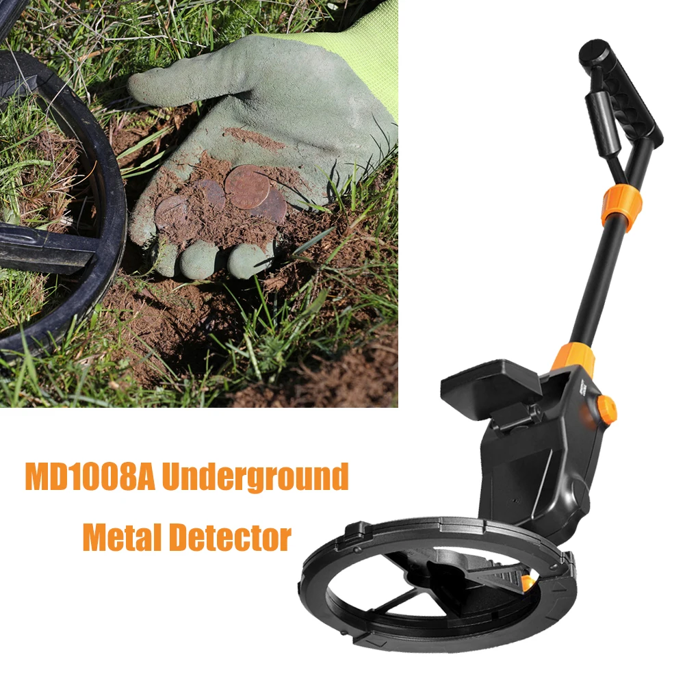 MD1008A Underground Metal Detector Gold Silver Jewelry Treasure Search Finders Waterproof Treasure Metal Seeker Tool