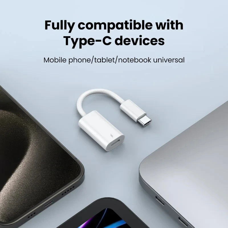 USB C To Lightning Fast Charging Cable Adapter for iPhone 15 Pro Max Plus Data Sync Cord USB Type C to iOS Connector accessories