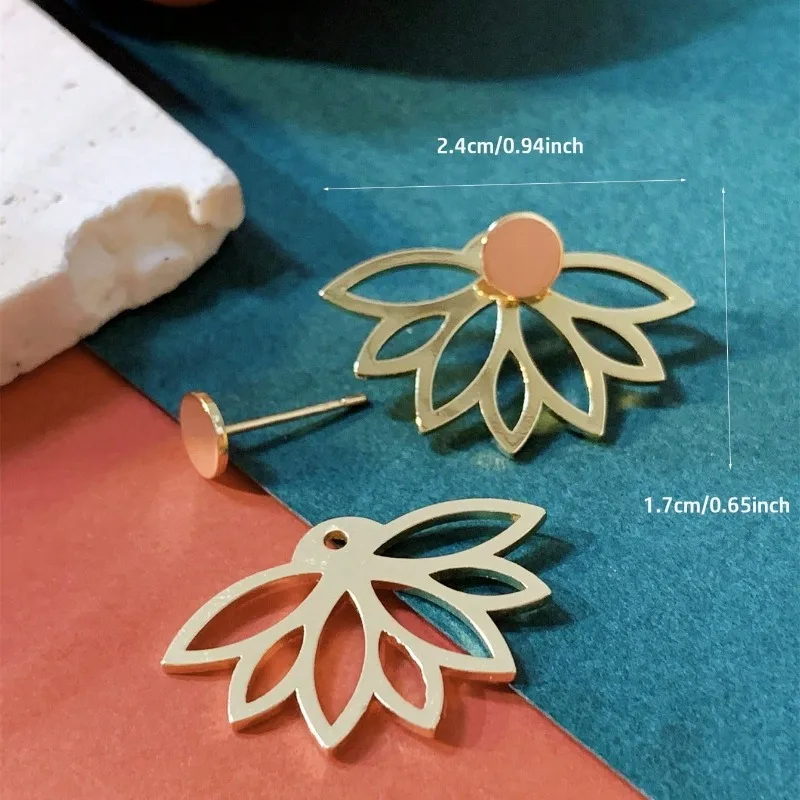 Metal Pendant Earrings Designed for Women To Wear in Both Directions Fashionable and Good-looking, Suitable for Outdoor Matching