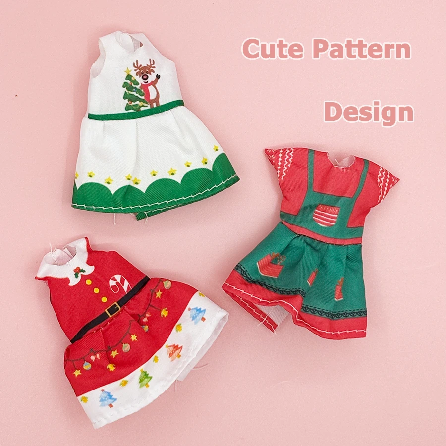 Festive 6-Pack of Cute Doll Dresses for Christmas, 5.3-6in Doll Clothing  Toy Christmas Outfits with Hat Mini Toy Clothes - AliExpress 26